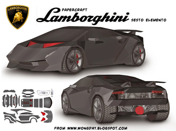 Road vehicles Lamborghini Sesto elemento | Paperzone VN
