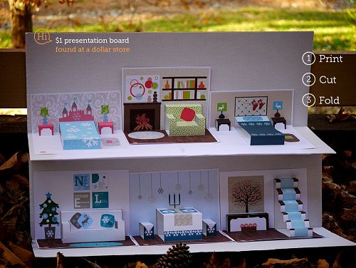 Pop-Up Paper Doll House Files For Printing and Cutting.