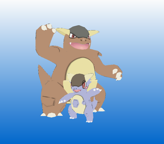 kangaskhan and mega kangaskhan