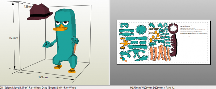 Cartoon Perry Platypus (Thú Mỏ Vịt Perry) | Paperzone Vn