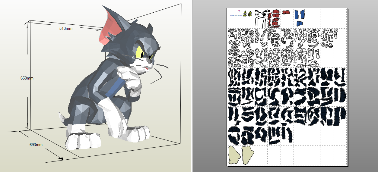 Cartoon [Tom and Jerry] Tom cat big size | Paperzone VN