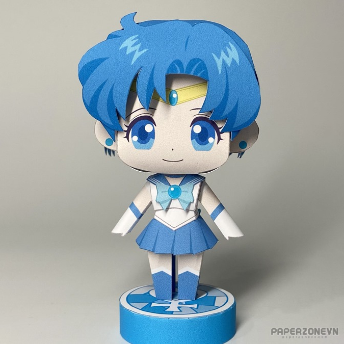Anime - Paper Toys Sailor Mercury | Paperzone VN