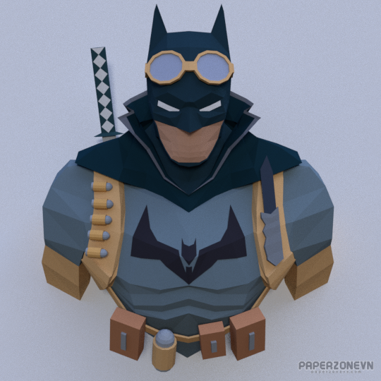 Low Poly - Wall hanging - DC Universe Batman Zero Year | Paperzone VN