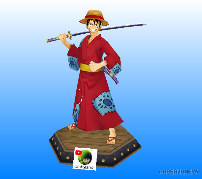 Luffy Wano Cosplay Costume – MyNakama