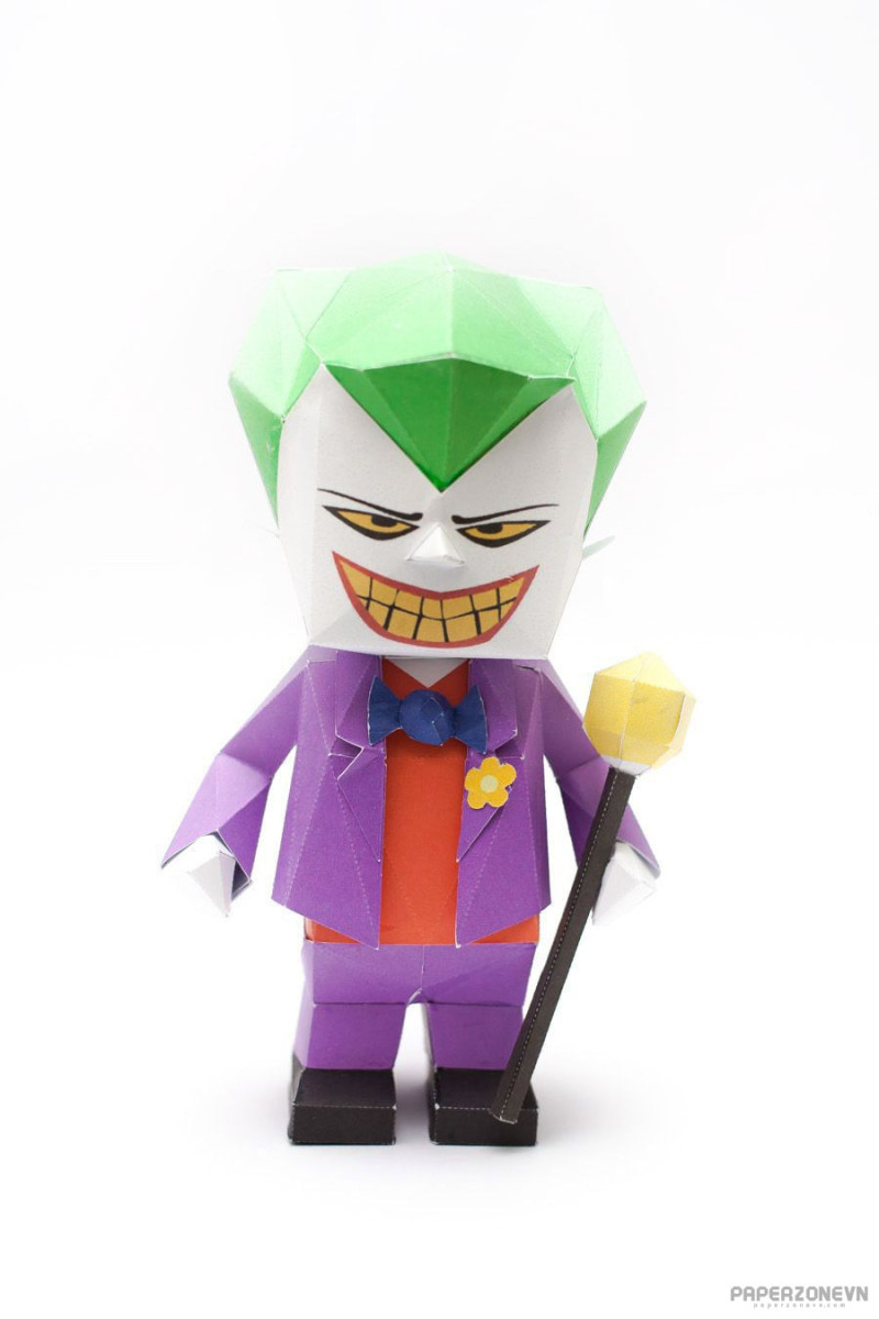 DC Universe - Paper Toys Chibi Joker by Mookeep | Paperzone VN