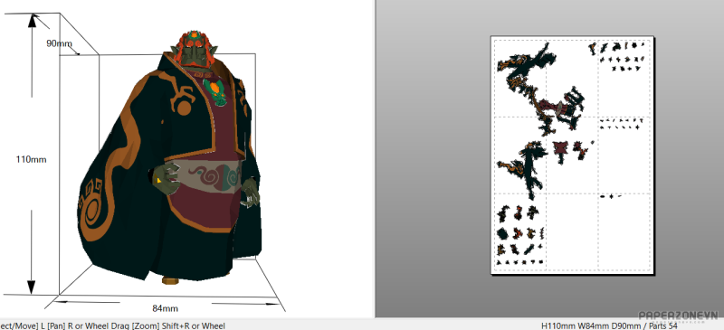 2022-06-09-08_41_25-Ganondorf-Reference---Pepakura-Designer-45fac530bafc42045.png