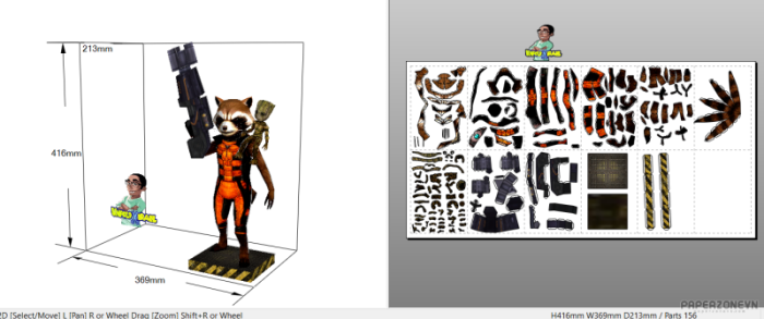 2022-06-10-21_00_19-PaperzoneVN.com-ROCKET-E-BABY-GROOT---Pepakura-Designer-4961b53dbacf473f3.png