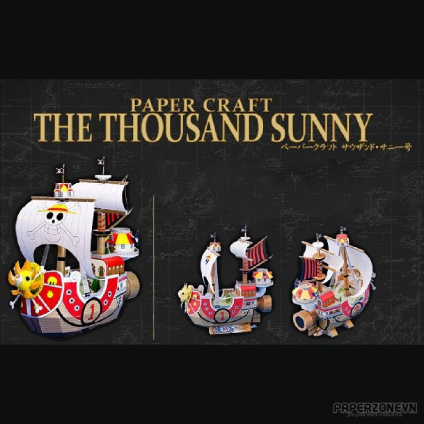 Bateau One Piece - Thousand Sunny - PaperCraft