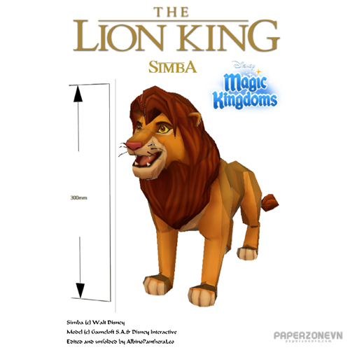 Cartoon - Walt Disney [Lion King] Simba 2 | Paperzone VN