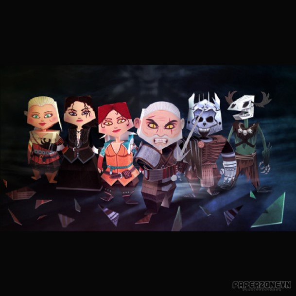 Game - Paper Toys Witcher 3: Wild Hunt | Paperzone VN