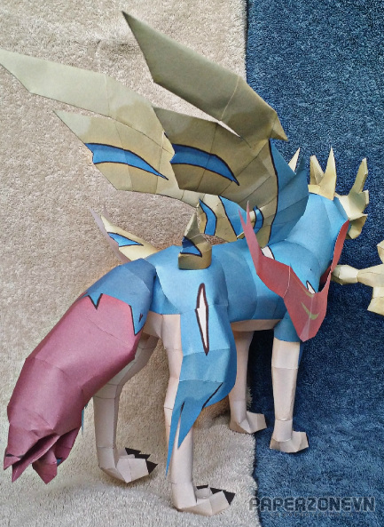 Download and Build Dialga and Palkia Papercraft Models