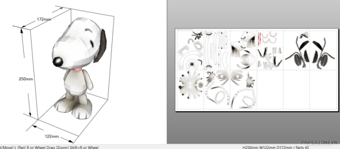 2022-07-09-14_25_03-PaperzoneVN.com-snoopy_25cm_papercraft---Pepakura-Designer-484a4e2db665c957e.png