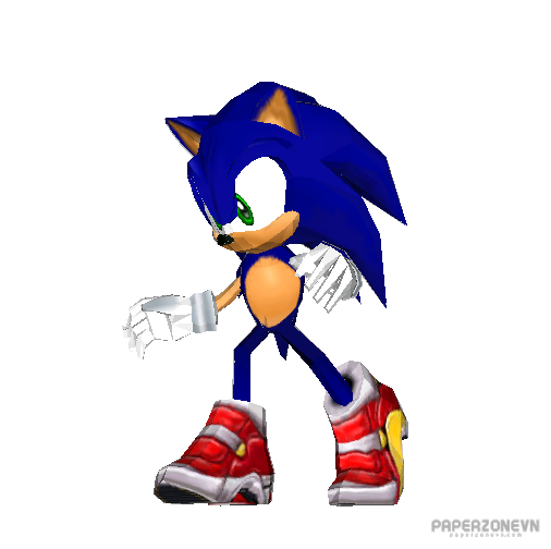 PAPERMAU: Sonic Adventure 2 - Shadow The Hedgehog Paper Model - by Sabi96