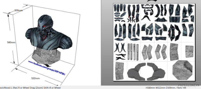 2022-07-14-16_31_35-PaperzoneVN.com-Ultron-bust---L---Pepakura-Designer-4fe67537f6c44b18e.png
