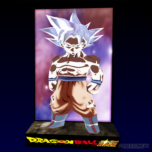 Dragon Ball Chibi Son Goku Ultra Instinct Full Power | Paperzone VN