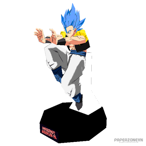 Dragon Ball Z - Son Goku Super Saiyan Blue Photographic Print by POP-Mania