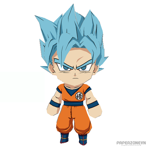 Goku SSJ Blue - Full Body Art Board Print by Quinjao