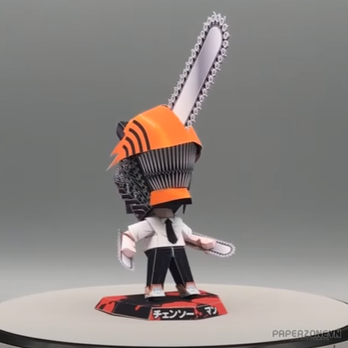 Anime - Chibi - Paper Toys Chainsaw Man | Paperzone VN