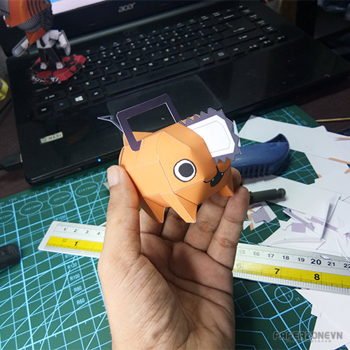 Chainsaw Man Papercraft Chibi by Ver. Hi. - paper hOles