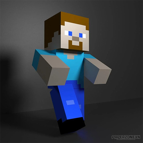 3D model Minecraft Steve VR / AR / low-poly