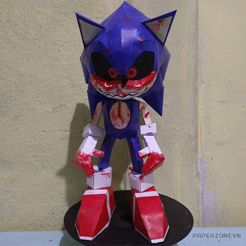 Pixel Papercraft - Majin Sonic (Sonic CD)