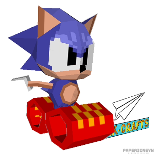 Papercraft File Template For Sonic The Hedgehog Item Box, 40% OFF