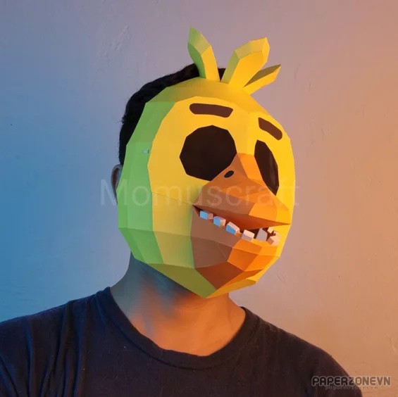 How to make the Mangle Mask using Paper - DIY FNAF Mask 