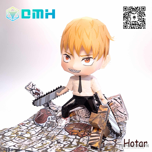 Chainsaw Man Papercraft Chibi by Ver. Hi. - paper hOles