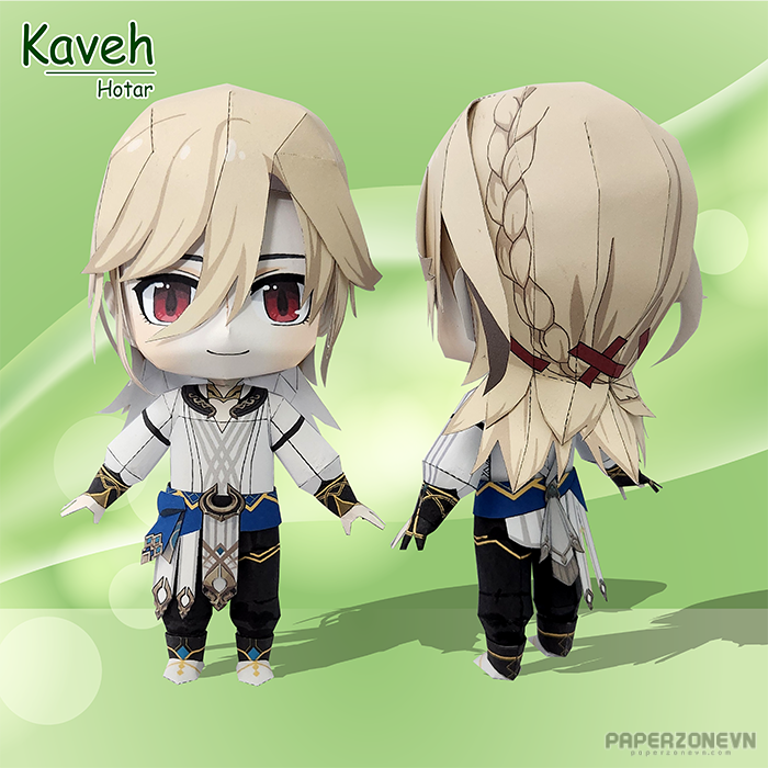 [Genshin Impact] Kaveh chibi papercraft