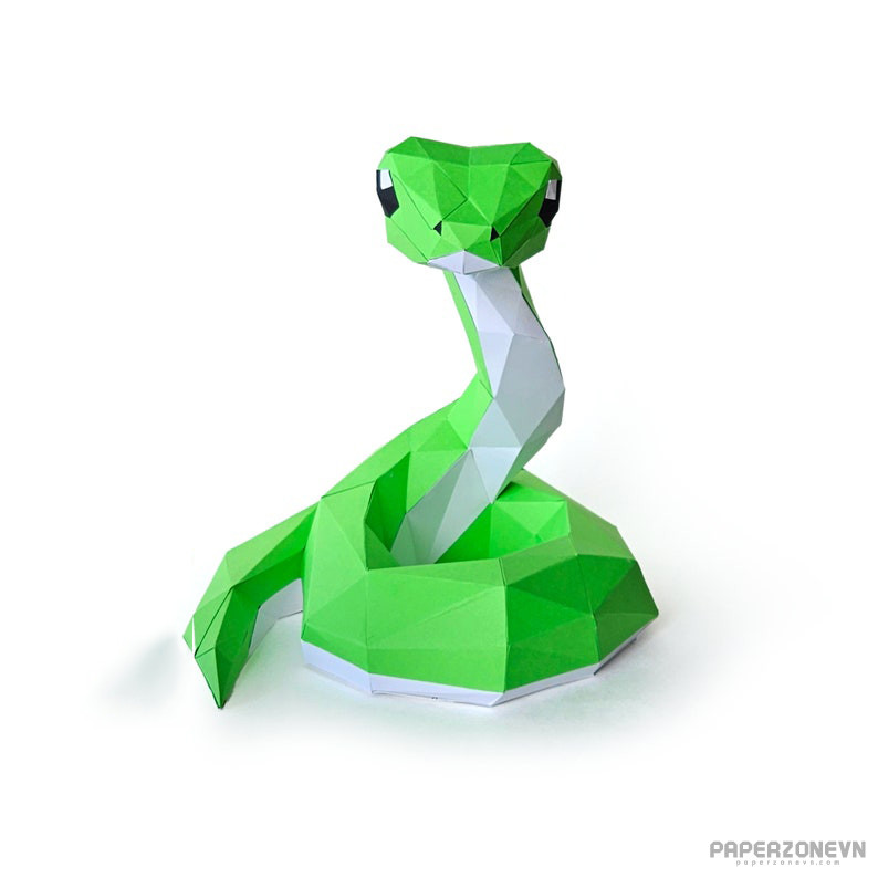 Cute Snake by PaperProject3D