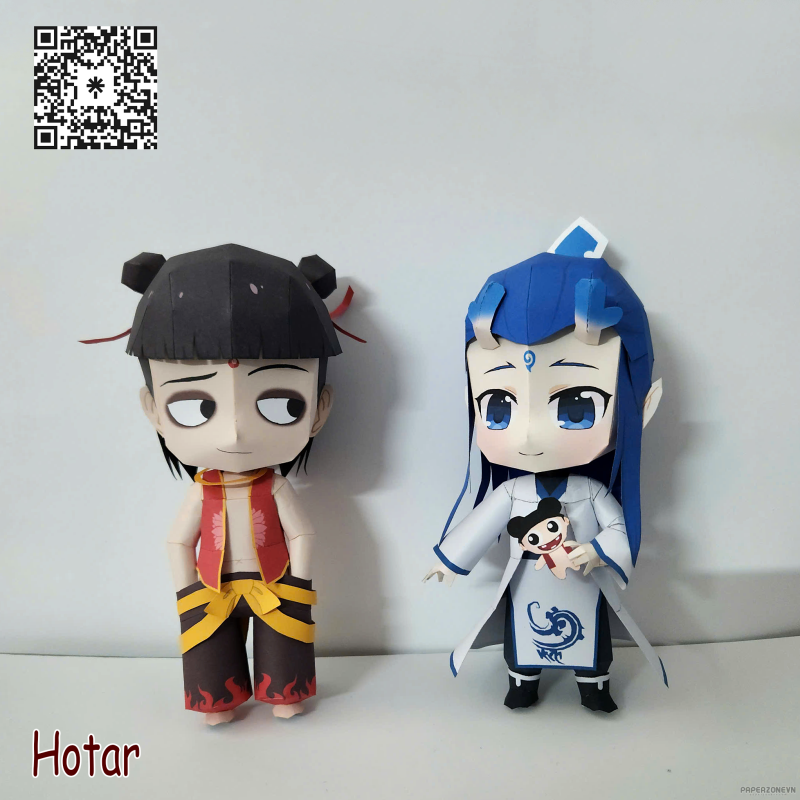 [Ne Zha] Ne Zha chibi papercraft